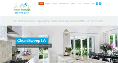 Desktop Screenshot of cleansweepla.com